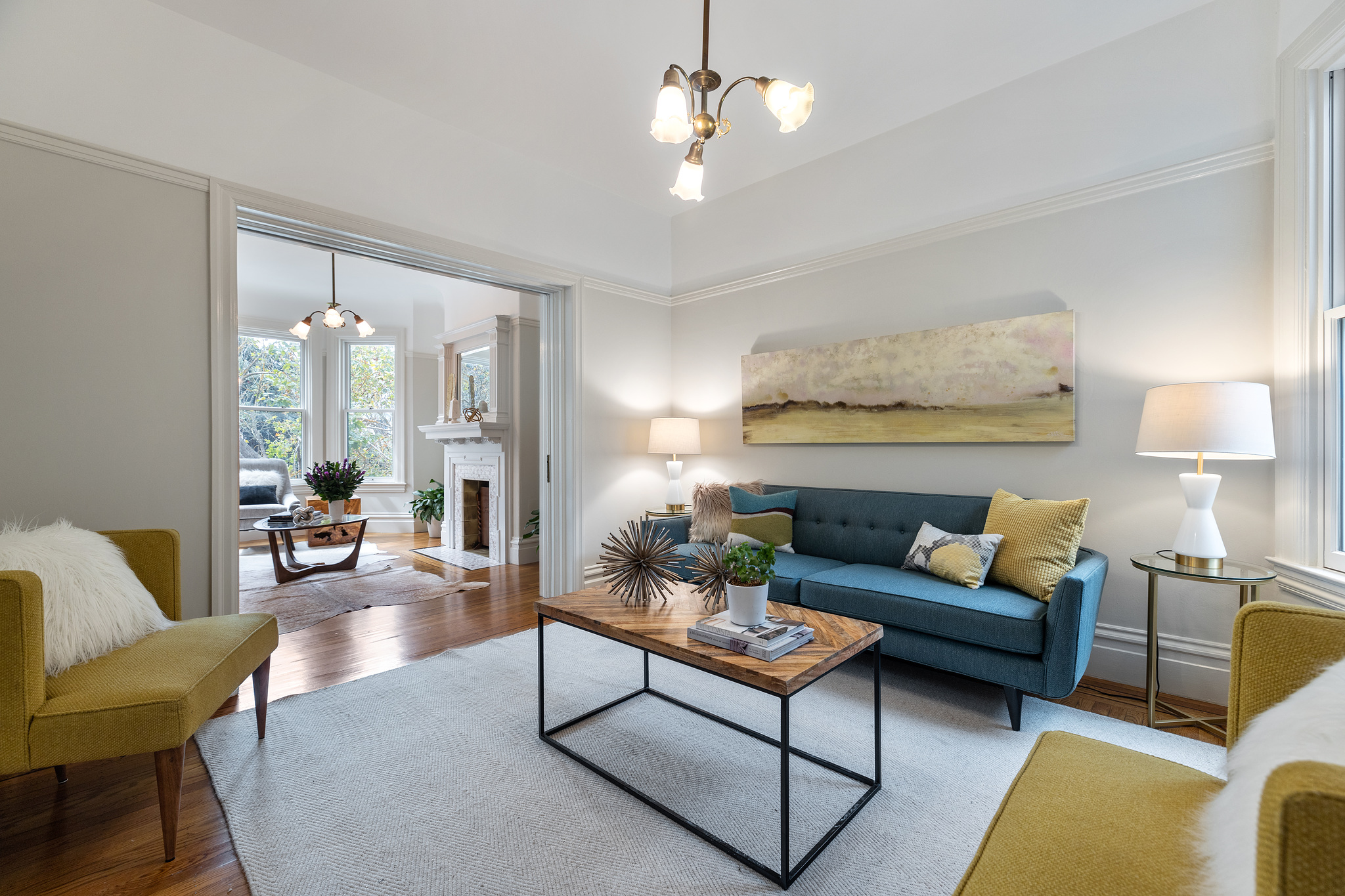Living room of 726 Clayton Street
