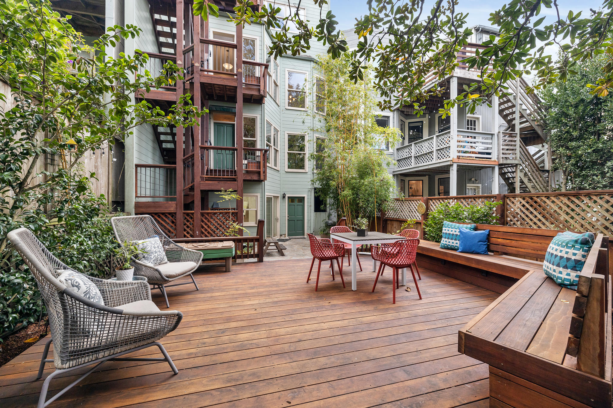 A few from the back of the deck looking towards 726 Clayton Street