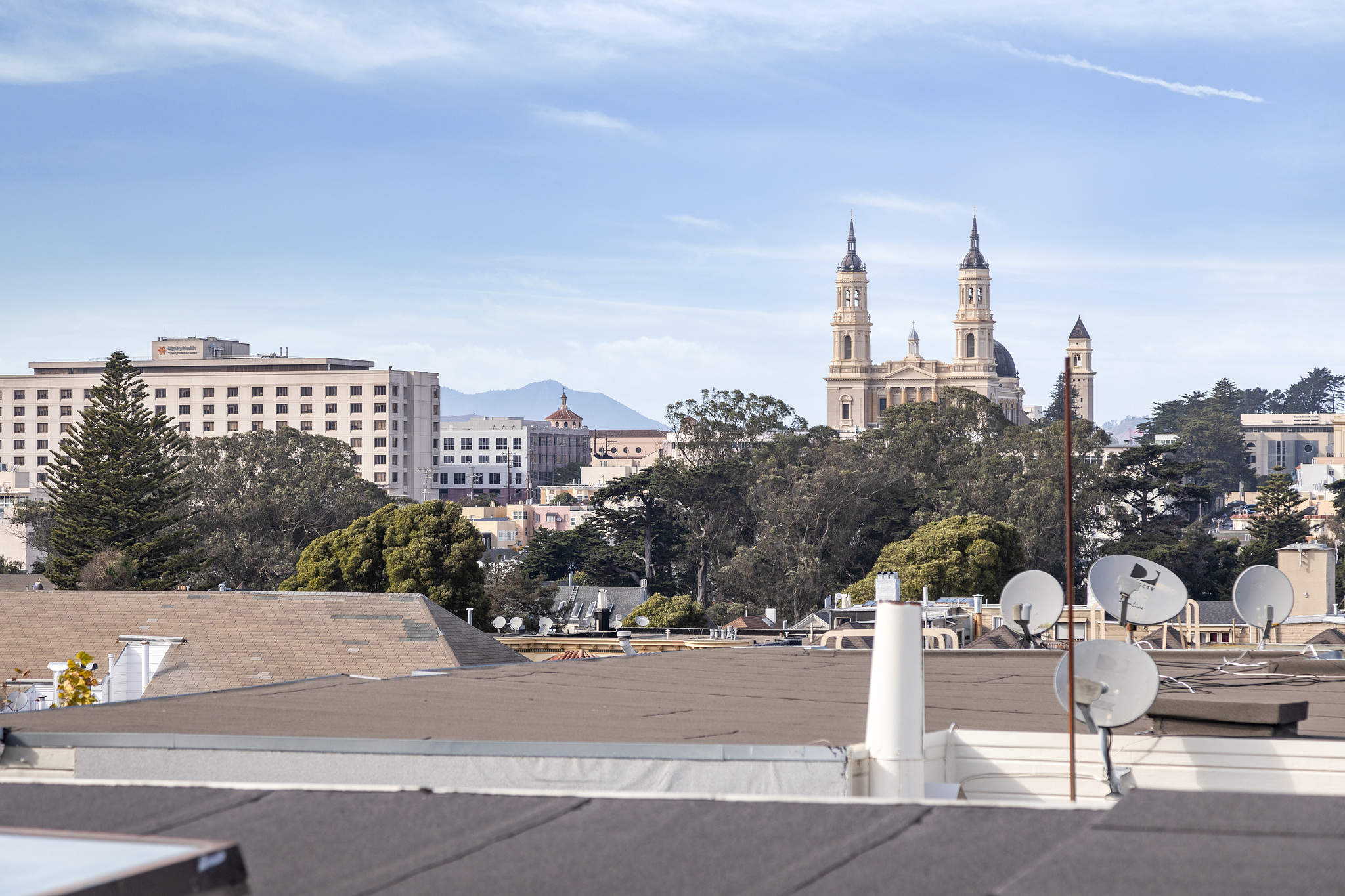 View of the Mission as seen from 726 Clayton Street