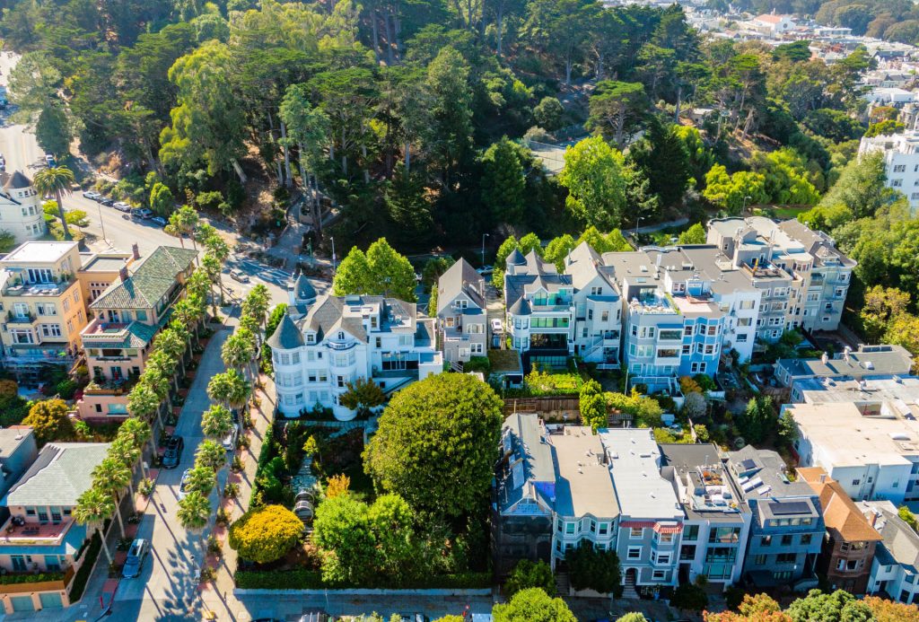 Aerial photo of the Buena Vista neighborhood.