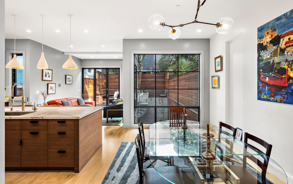 Aerial view of Cole Valley and Ashbury Heights in San Francisco, featuring a home for sale by John DiDomenico