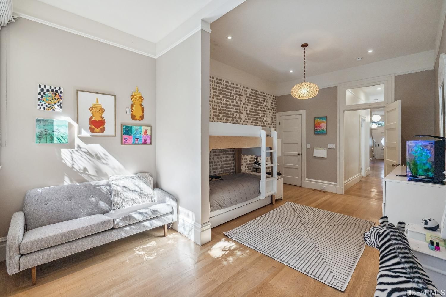 Bedroom three, featuring a sitting area and sleeping area