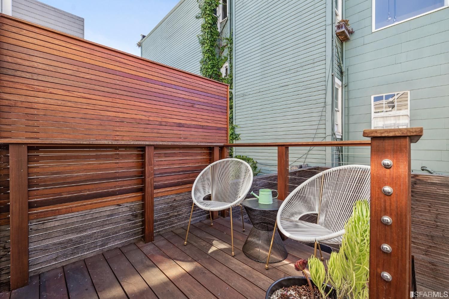 Deck and outdoor living area