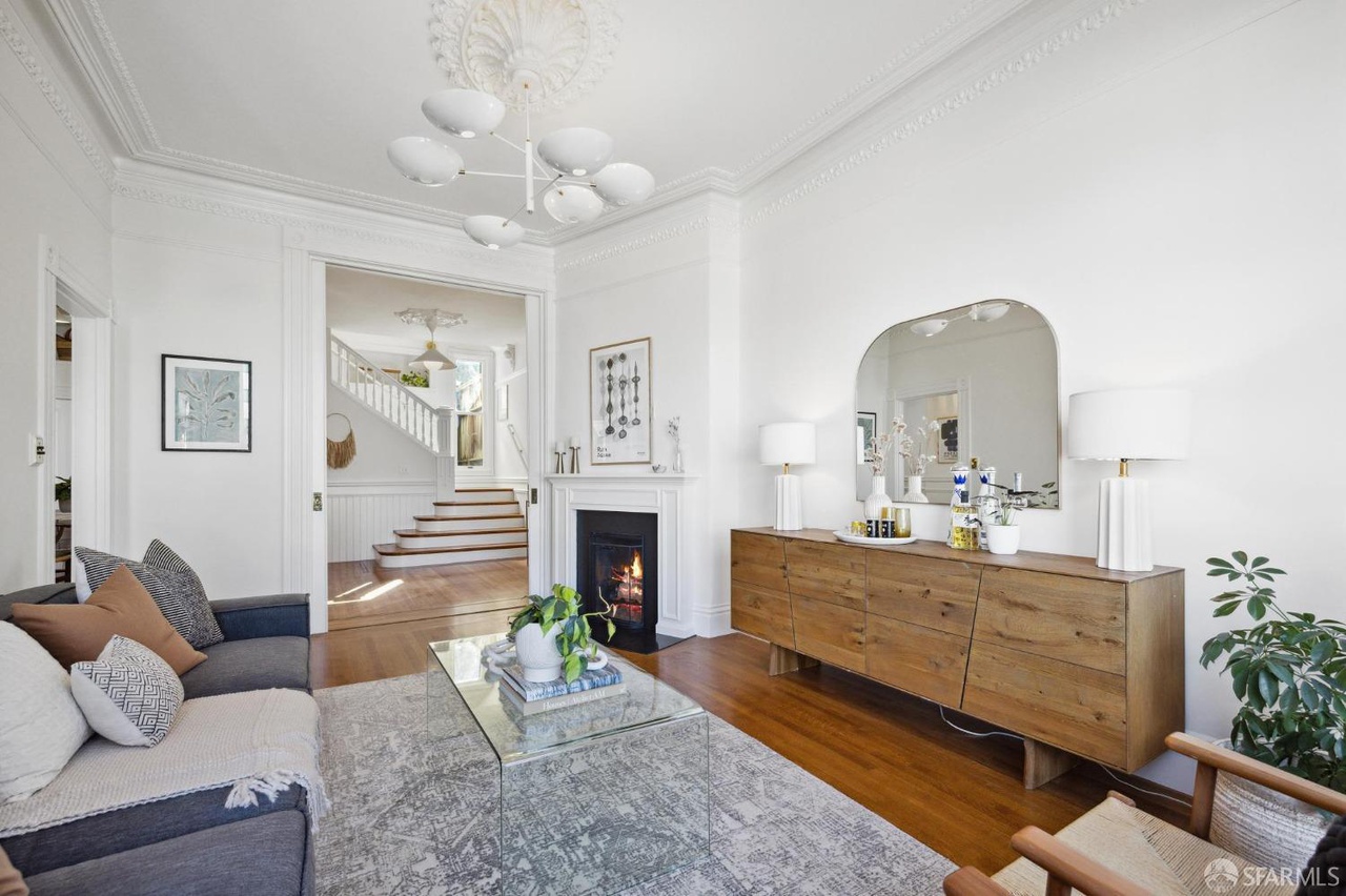 Looking over the living room to main entry.
