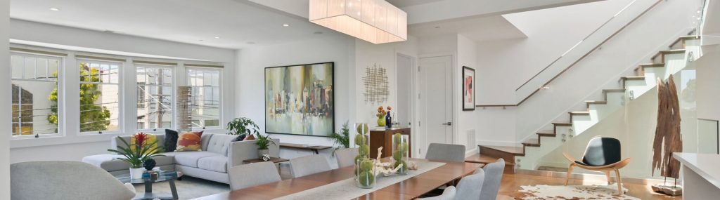 The open floor-plan of 45 Belcher street